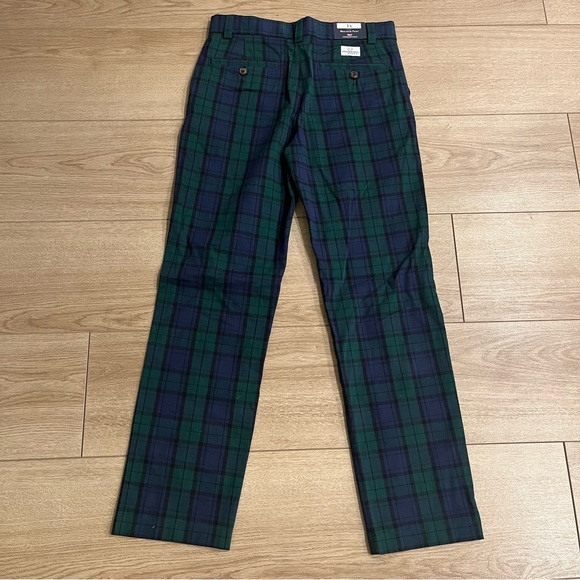 NWT Vineyard Vines Boys Breaker Pants Charleston Green Plaid Size 14 - Picture 4 of 6